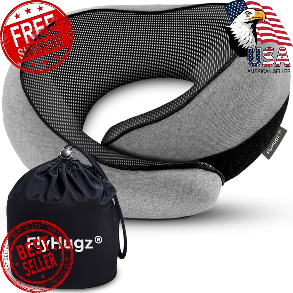 FlyHugz Neck Pillow Gray