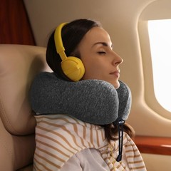 Almohada de viaje para el cuello para dormir en el reposacabezas en vuelo NEW US