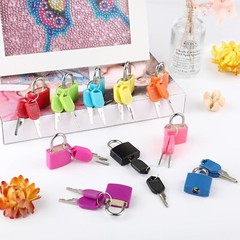 10Pcs Suitcase Locks with Keys,Small Luggage Padlocks,Multicolor Metal Padlocks3