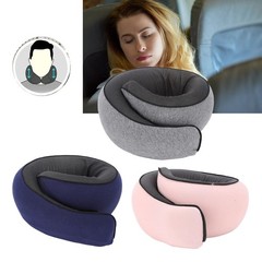 Neck Pillow Foldable Breathable Polyester Fiber Portable Memory Foam Travel