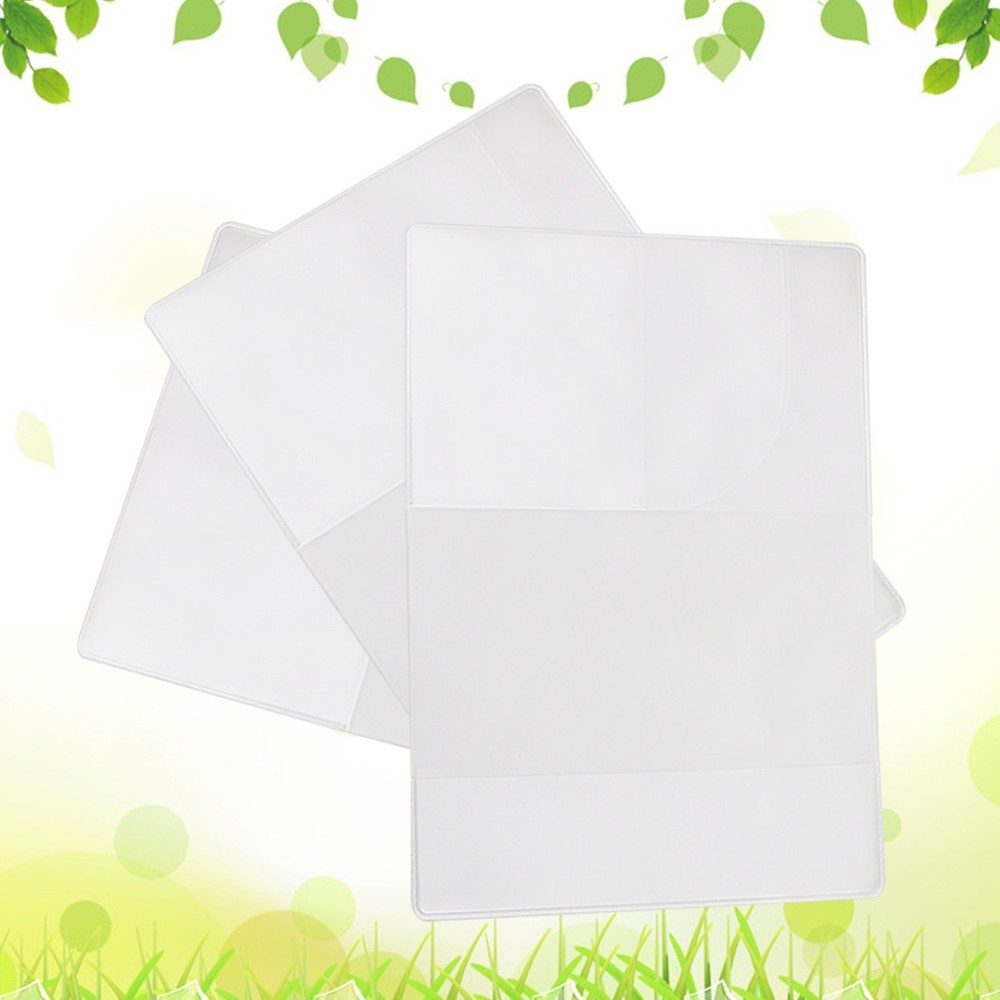 Transparent PVC Passport Cover 5 Pcs Document Holder ID Protector Case Travel