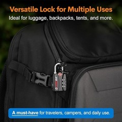 2x Resetable 3 Number Combination TSA Open Alert Indicator Luggage Locks Small