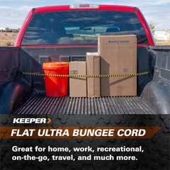Keeper – 48” Flat Ultra Bungee Cord – UV and 48″ (Pack of 1), No Color