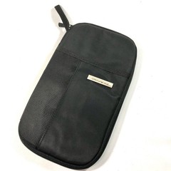 Samsonite Black Nylon Travel Organizer Wallet Passport ID Card Holder Zip 10×6″