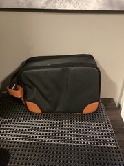 NEW Travel Bag Organizer with Zipper Pockets & Center Compartment Button Close
