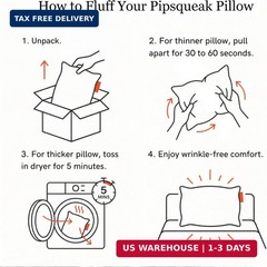Pipsqueak Microfiber Pillow – Small, Mini, Tiny – 11 x 7 in – Perfect for Travel