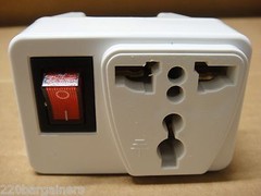 Europe Asia Plug Adapter W/ Power Switch Universal Plug to European/Asian Style