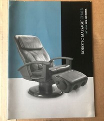 OEM Manual Paper Brochure for HT-135 Massage Chair Recliner by Human Touch