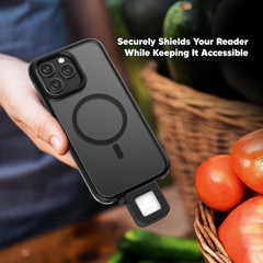 Keychain Case Designed for Square Reader for Magstripe (USB-C) Black