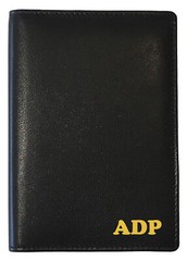 Personalized Monogrammed Leather RFID Passport Wallet