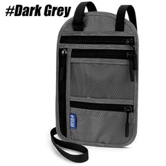 Anti-Theft RFID Blocking Passport Holder Neck Stash Travel Hidden Wallet Pouch