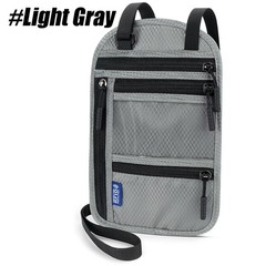 Anti-Theft RFID Blocking Passport Holder Neck Stash Travel Hidden Wallet Pouch