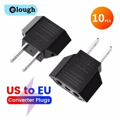 1-10PCS US Electrical Plug Adapter US America To EU European China CN Canada CA