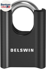 4-Digit Combination Lock Outdoor Padlock – Heavy Duty Locker Lock with Hardened