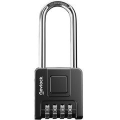2.76 in Long Shackle Combination Lock for Outdoor & Indoor | Heavy Duty, Weat…