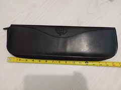 Dopp a tradition of fine craftmanship genuine travel kit leather, Black