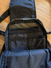 Eddie Bauer Army Green Mesh Black First Ascent Crossbody Bag Travel Pockets