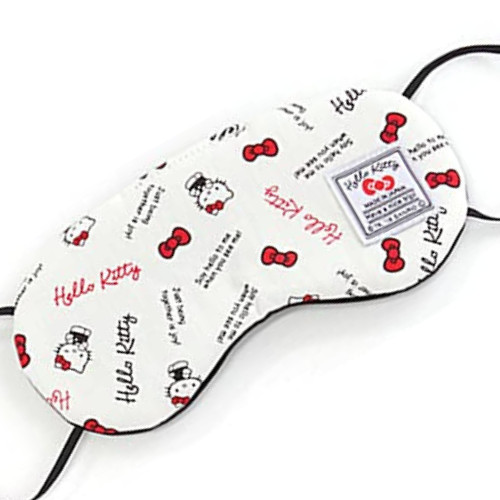 ［VANGUARD］Hello Kitty Eye Masks/travel,sleep/cotton/SANRIO/white/9.5×20.5×0.6/JP