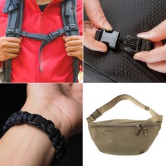 Side Quick Release Buckle (2cm/0.8″) 4Pcs, Plastic Adjustable Buckles