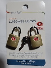 Protege 2 – Pack Luggage Locks Travel Sentry TSA Gold
