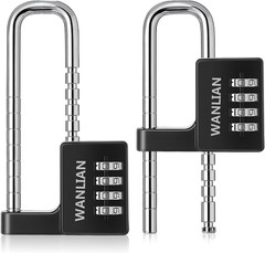Combination Lock,4 Digit Combination Lock 3/8Inch Long Shackle Outdoor Waterproo