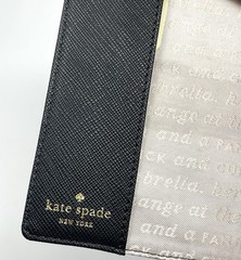 Kate Spade Passport Holder Off White & Black Dots