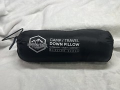 Zooobelives Outdoors Down Filled Pillows Camping/Travel Washable Soft Cover Gray