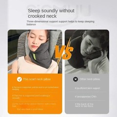 New Pattern Memory Foam Travel Pillow Neck Support Cushion with Washable.