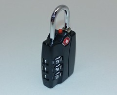 2x Resetable 3 Number Combination TSA Open Alert Indicator Luggage Locks Small