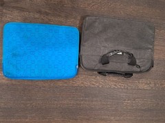 BUBM Double Layer Travel Gear/Blue Organizer Electronics Accessories Bag