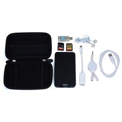 Travel Tech Organizer Pouch Black – Power Bank, Charger, USB Cables, Earbuds