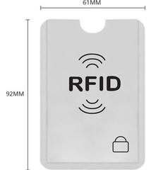 4pcs RFID Blocking Sleeves Credit Card Protector Anti-Theft Credit Card Holder