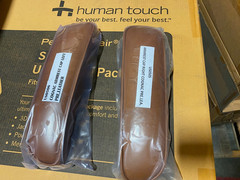 Human Touch PC-6 PC-410 PC-510 Perfect Zero Gravity Chair Armrest Caps COGNAC