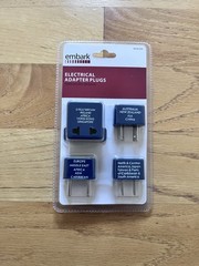 Target «Embark» Store-Brand Electrical Plug Travel Adapter Set (BNIB)