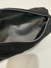 TUMI Black Ballistic Nylon Zipper Accessory Cord Travel Pouch