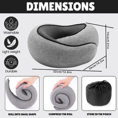 Neck Pillow Travel Memory Foam 360 Ergonomic Design Ostrichpillow Go Pillows