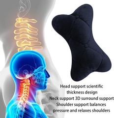 Universal 2PCS Ergonomic Vehicle Neck Pillows – Soft and Supportive Cushion Set
