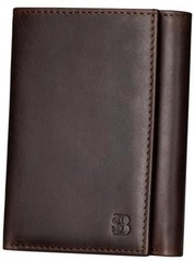 Trifold Wallet for Men – RFID Blocking Full Grain Leather, Texas Brown Denver