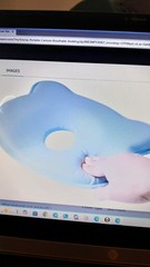 SMALL MEMORY FOAM PILLOW-NEW- BLUE-8.5″ X 10″