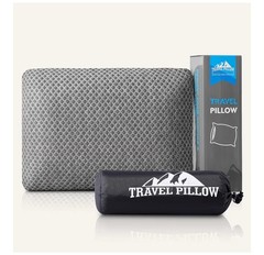 Travel Pillow Memory Foam Pillows, Camping Pillow S-15.7*9.8in Dark Grey