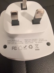 Tessan Universal Travel Plug Adapter Model TS-WM02-UK Rated 2500 W Max US to UK