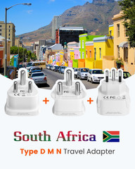 Type D M and N Travel Adapter Plug Adapter for South Africa Namibia India Nepal