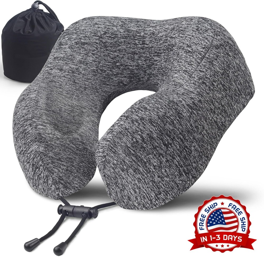 Almohada de viaje para el cuello para dormir en el reposacabezas en vuelo NEW US