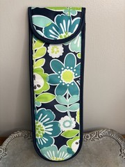 Thirty One Flat Curling Iron Straightener Travel Case Best Buds 15″ Floral