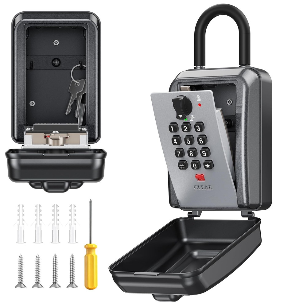 Key Lock ,12 Digit Combination LockBox for Keys,Resttable ,Large Capacity & W…