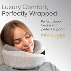Luxe Memory Foam Travel Neck Pillow for Airplanes, Ergonomic 360° Neck and Ch…