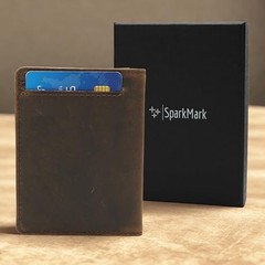 RFID Blocking Slim Wallet for Men | Thin Bifold Credit Card Holder Dark Brown