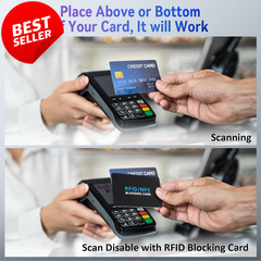 5 Pack RFID Blocking Cards NFC Credit Debit Passport Protector Slim Black – US