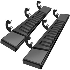 19-26 Chevy Silverado GMC Sierra Regular Cab 6″ Black Steel Running Boards Pair