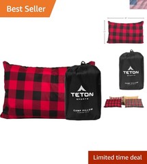 Camp Pillow; Great for Travel, Camping and Backpacking; Washable, Color